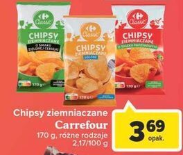 Carrefour Market Chipsy o smaku paprykowym Carrefour Classic oferta