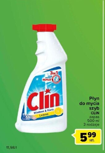 Carrefour Płyn do mycia szyb Clin 500 ml oferta