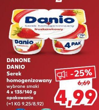 Kaufland Serek truskawka Danone Danio oferta