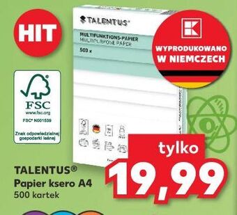 Kaufland Papier ksero a4 80 g Talentus oferta