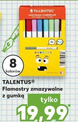 Kaufland Flamastry zzmazywalne z gumką Talentus oferta
