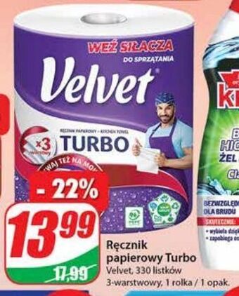 Dino Ręcznik papierowy Velvet Turbo oferta