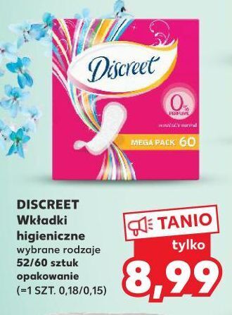 Kaufland Wkładki normal no perfume Discreet oferta