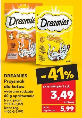 Kaufland Przysmak dla kota z kurczakiem Dreamies oferta