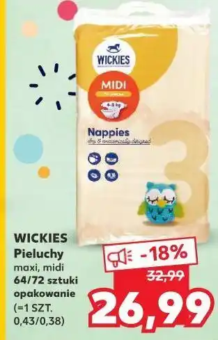 Kaufland Pieluchy maxi Wickies oferta