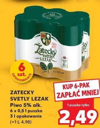 Kaufland Piwo Zatecky Svetly Lezak oferta