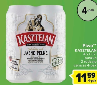 Globi Kasztelan Piwo jasne pełne 4 x 500 ml oferta