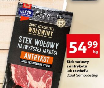 Auchan Stek wołowy z antrykotu Łuków oferta