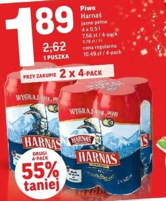 Intermarche Piwo Harnaś 500ml oferta