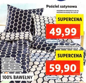 Lidl Pościel satynowa oferta
