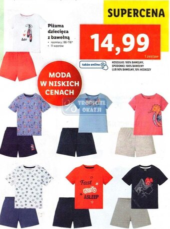 Lidl Piżama dziecięca oferta