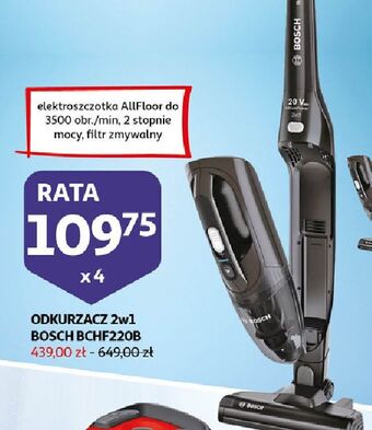 Auchan Odkurzacz bezprzewodowy bchf220b Bosch oferta