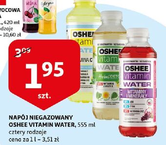 Auchan Napój herbal Oshee Vitamin Water oferta