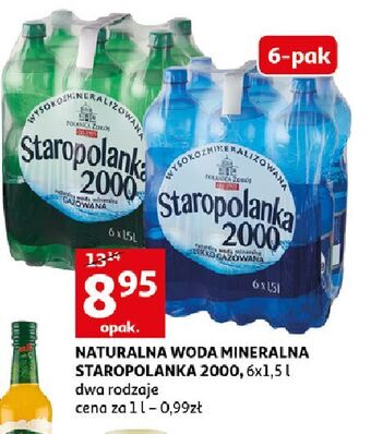Auchan Woda niegazowana Staropolanka 2000 oferta