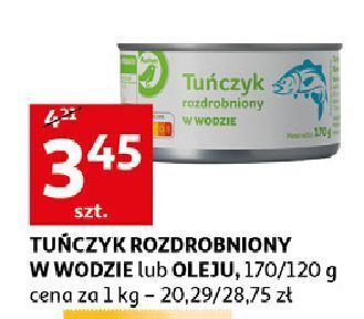 Auchan Tuńczyk w kawałkach sosie własnym Auchan oferta