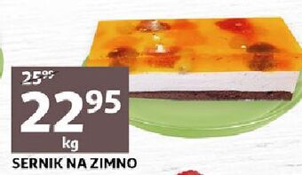 Auchan Sernik na zimno z owocami oferta