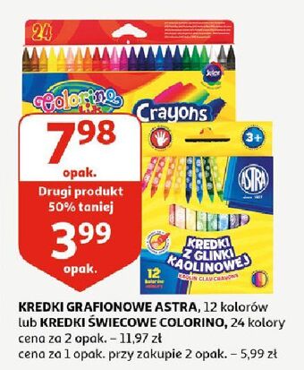 Auchan Kredki świecowe Colorino Kids oferta