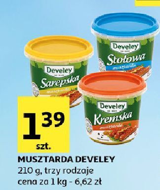 Auchan Musztarda kremska Develey oferta