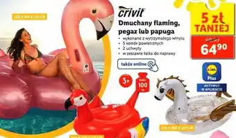 Lidl Dmuchany flaming pegaz lub papuga oferta