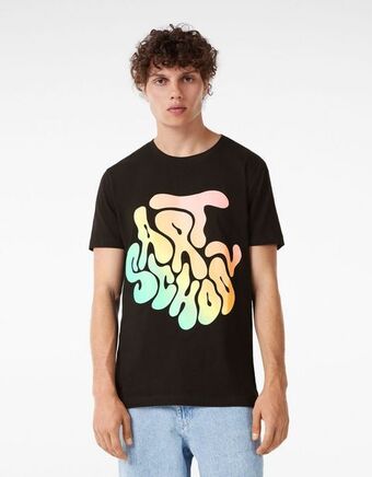 Bershka Koszulka regular fit z krótkim rękawem i napisem oferta