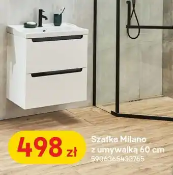 Castorama Szafka Milano z umywalką 60 cm oferta