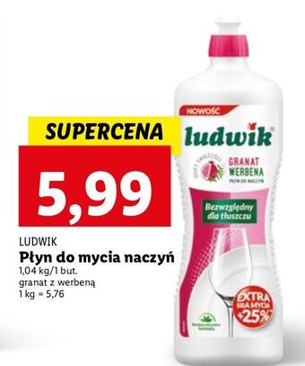 Lidl Płyn do mycia naczyń granat werbena Ludwik oferta