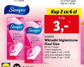 Lidl Wkładki flexi deo Siempre oferta