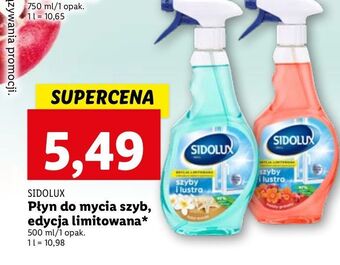 Lidl Płyn do szyb i luster kwiaty granatu Sidolux oferta