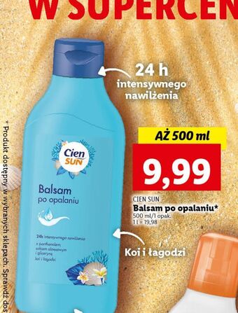Lidl Balsam po opalaniu Cien Sun oferta