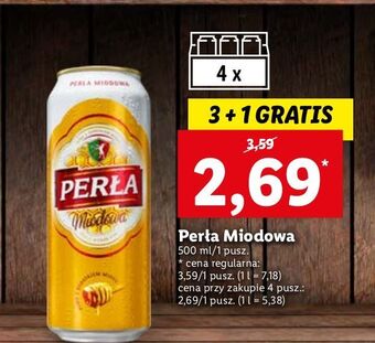 Lidl Piwo Perła Miodowa oferta