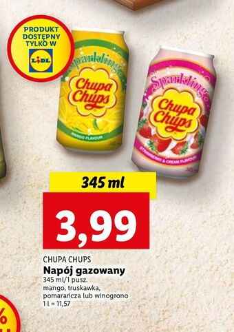 Lidl Napój mango Chupa Chups oferta