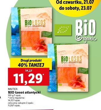 Lidl Łosoś atlantycki wędzony bio Nautica Schwartz oferta