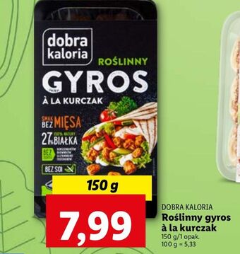 Lidl Gyros roślinny Dobra Kaloria oferta