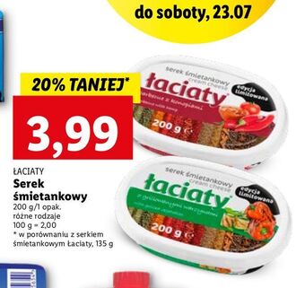 Lidl Serek śmietankowy barbeque z konopiami Łaciaty oferta