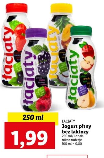 Lidl Jogurt bez laktozy jabłko-gruszka Łaciaty oferta
