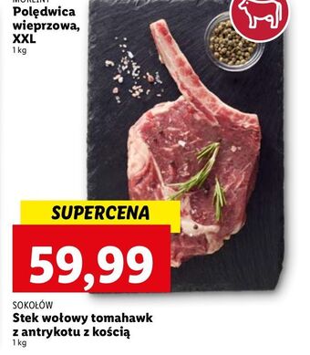 Lidl Antrykot tomahawk Sokołów oferta