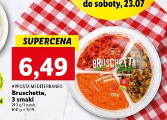 Lidl Bruschetta oliwka + paprykowo-pomidorowa pomidorowa Apposta Mediterraneo oferta