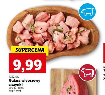 Lidl Gulasz wieprzowy z szynki Rzeźnik Codzienna Dostawa oferta