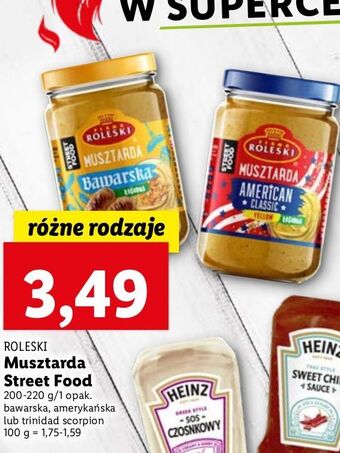 Lidl Musztarda bawarska łagodna Roleski Street Food oferta