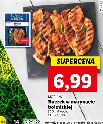 Lidl Boczek marynowany boloński plastry Morliny oferta