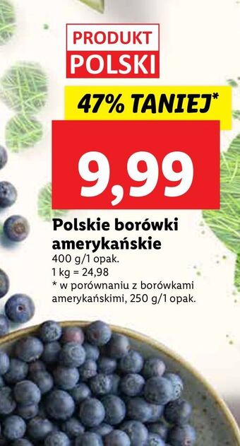 Lidl Borówki amerykańskie oferta