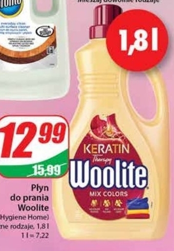 Dino Woolite Keratin Therapy Płyn do prania do kolorów 1,8 l (30 prań) oferta