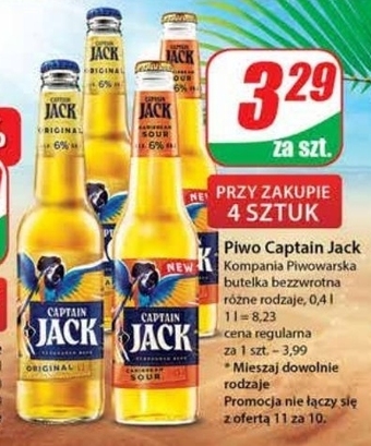 Dino Captain Jack Original Piwo smakowe 400 ml oferta