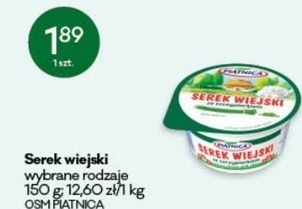 Groszek Piątnica Serek wiejski naturalny 200 g oferta