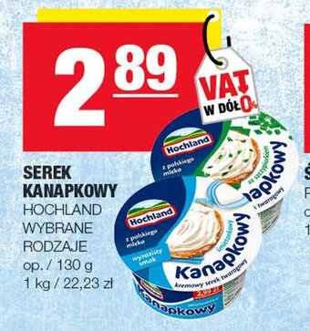 Spar Serek kanapkowy Hochland 130g oferta