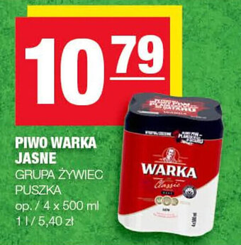 Spar Piwo Warka Jasne 4 x 500 ml oferta