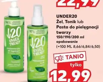 Kaufland Tonik do twarzy oczyszczająco-matujący Under Twenty Anti Acne oferta