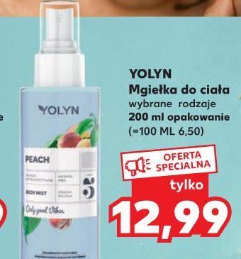 Kaufland Mgiełka do ciała peach Yolyn oferta