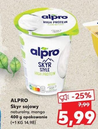 Kaufland Jogurt mango Alpro Skyr Style oferta