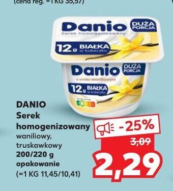 Kaufland Serek truskawkowy Danone Danio oferta
